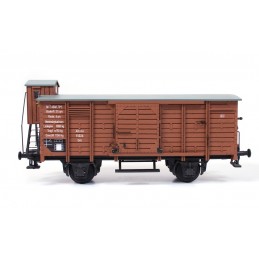 Covered merchandise wagon with 1/32 OcCre metal wood construction kit OcCre 56002 - 6