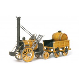 Rocket Steam Locomotive 1/24 OcCre Metal Wood Construction Kit OcCre 54000 - 1