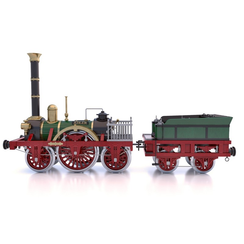 Steam locomotive Adler 1/24 ocCre metal wood construction kit OcCre 54001 - 1