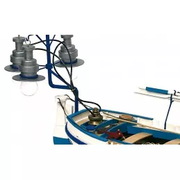 Bateau barque Canot de lumière 1/15 kit construction bois OcCre OcCre 52002 - 5