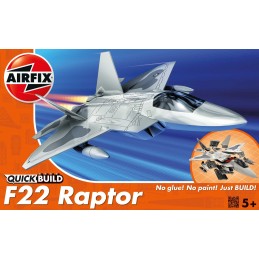 Jet F-22 Raptor - Quick Build Airfix Airfix J6005 - 1