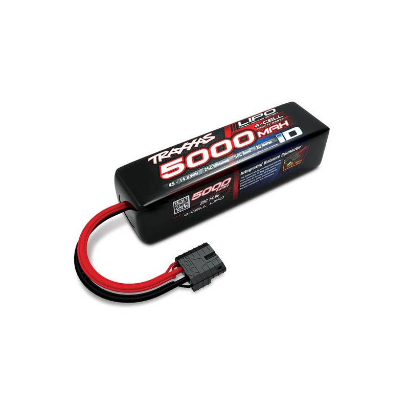 LiPo 4S 14.8V 5000mAh long 25C ID Traxxas Traxxas TRX-2889X - 1