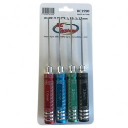 Set of 4 screwdrivers 6 metal panels RC System RC System RC1990 - 1