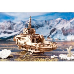 Bâteau remorqueur 3D bois UGEARS UGEARS UG-70078 - 6