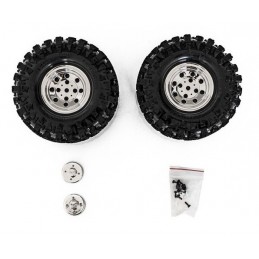 Crawler Tires 1.9 Climber - Bedlock Chrome Rims 1/10 - Hobbytech Hobbytech HT-SU1802002 - 2