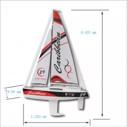 Caribbeam Voilier RTS V2 Joysway Joysway 8802V2 - 2