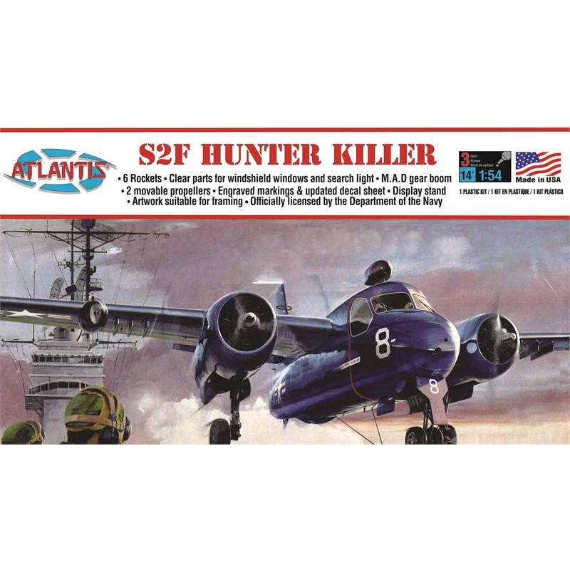 Aircraft S2F Hunter Killer 1:54 Atlantis Atlantis Models A145 - 1