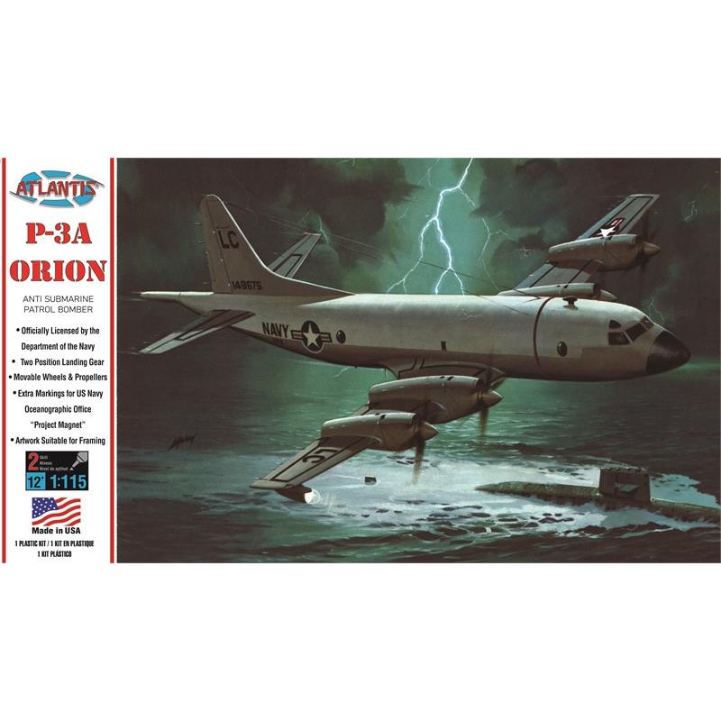 Avion P-3A Orion 1/115 Atlantis Atlantis Models H163 - 1