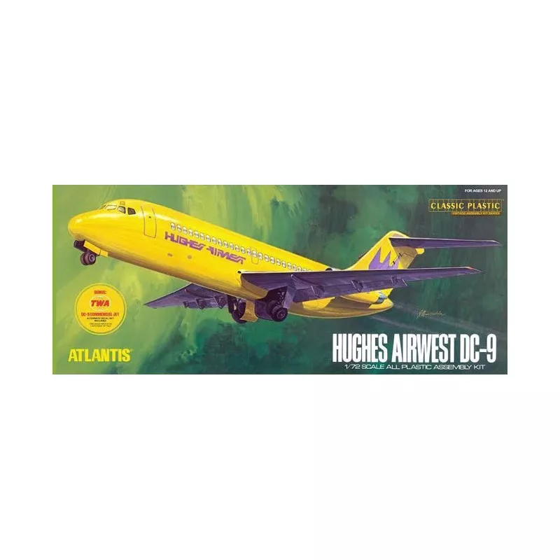 Hughes Airways DC-9 Airliner 1:72 Atlantis Atlantis Models AMC-6004 - 1