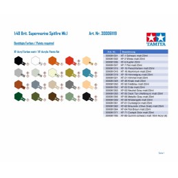 Avion Spitfire Mk.I Supermarine 1/48 Tamiya Tamiya 61119 - 19