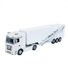 Camion Mercedes Benz Actros + semi remorque blanc 1/32 Siva SV-50090 - 2