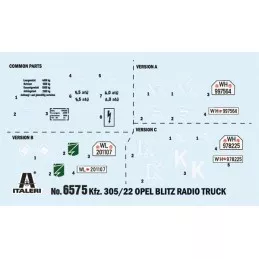 Camion Opel Blitz Radio 1/35 Italeri Italeri I6575 - 6