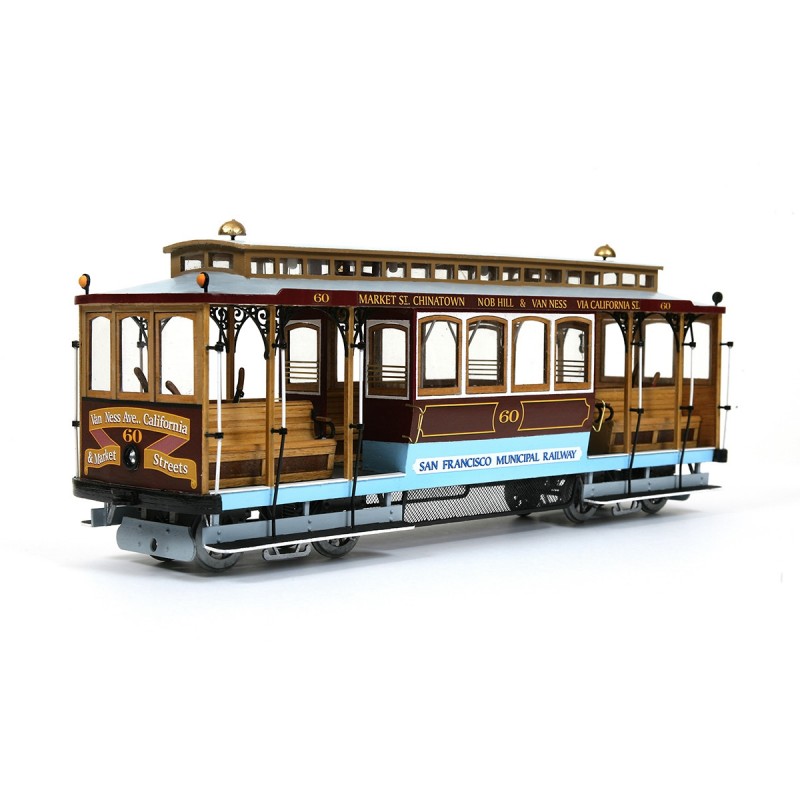 Tram Cable Car San Francisco 1/24 kit construction bois métal OcCre OcCre 53007 - 1