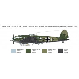 Heinkel He111H Bat. d'Angleterre 1/72 Italeri Italeri I1436 - 5