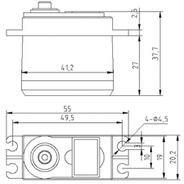 Analog Servo GS-3630BB Go-Teck Go-Teck GS-3630BB - 3