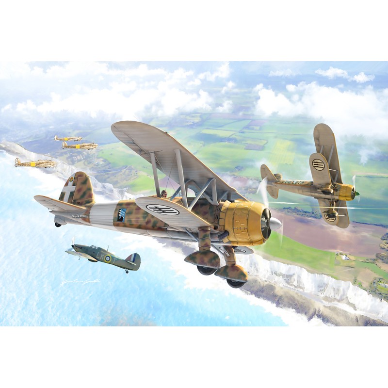 Aircraft FIAT CR.42 Falco Bat. England 1:72 Italeri Italeri I1437 - 1