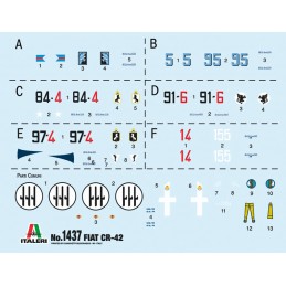 Avion FIAT CR.42 Falco Bat. d'Angleterre 1/72 Italeri Italeri I1437 - 3