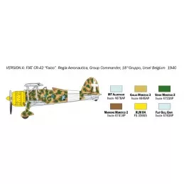 Aircraft FIAT CR.42 Falco Bat. England 1:72 Italeri Italeri I1437 - 4
