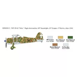 Aircraft FIAT CR.42 Falco Bat. England 1:72 Italeri Italeri I1437 - 6