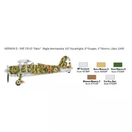 Aircraft FIAT CR.42 Falco Bat. England 1:72 Italeri Italeri I1437 - 7