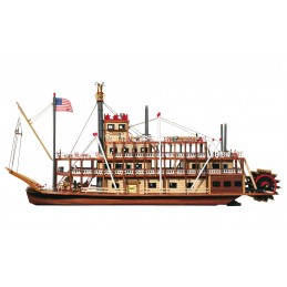 Boat Mississippi 1/80 Kit Construction Wood OcCre OcCre 14003 - 2