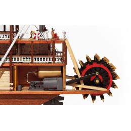 Boat Mississippi 1/80 Kit Construction Wood OcCre OcCre 14003 - 3
