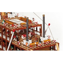 Boat Mississippi 1/80 Kit Construction Wood OcCre OcCre 14003 - 4