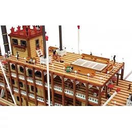 Bateau Mississippi 1/80 kit construction bois OcCre OcCre 14003 - 9