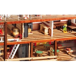 Boat Mississippi 1/80 Kit Construction Wood OcCre OcCre 14003 - 10