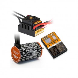 Combo brushless 1/8 ESC WP 150A - engine 1900kv 4P 4268 - Prog Konect card Hobbytech KN-COMBO-M7 - 1