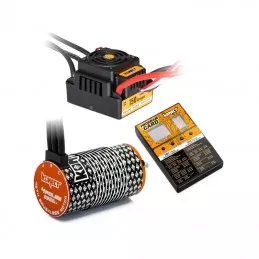 Combo brushless 1/8 ESC WP 150A - 2200kv 4P 4274 engine - Konect prog card Hobbytech KN-COMBO-M9 - 1