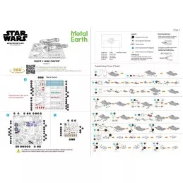 Zorii's Y-Wing Fighter Star Wars Metal Earth Metal Earth MMS415 - 7