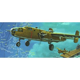 B-25 Flying Dragon aircraft with 1/64 Atlantis support Atlantis Models H216 - 2