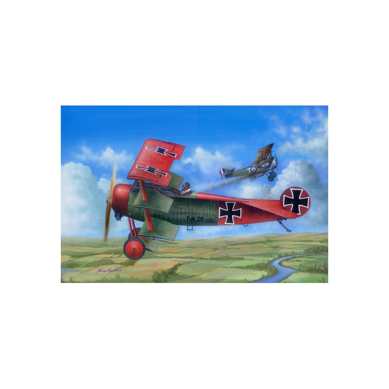 Maquette avion Fokker Dr.I 1/24 I Love Kit Hobby Boss 62403 - 1