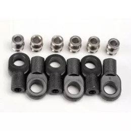 Chapes courtes + rotules (6) Traxxas TRX-2742X - 1