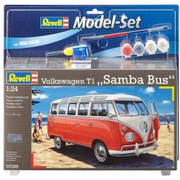 Combi Volkswagen T1 Samba Bus 1/24 + peintures Revell Revell 67399 - 4