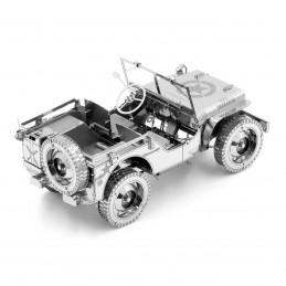 Iconx Willys Overland Metal Earth Jeep Military Vehicle Metal Earth ICX139 - 4
