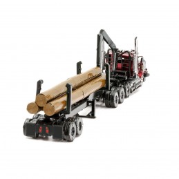 Iconx Western Star 4900 Logging Truck with Metal Earth Trailer Metal Earth ICX136 - 4