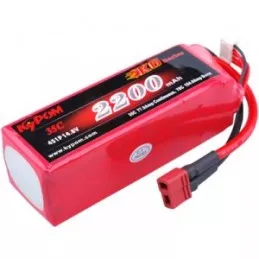 Li - Po 2200mAh 35 c 4S 14.8V (Dean) Kypom Kypom Batteries KT2200/35-4S - 1