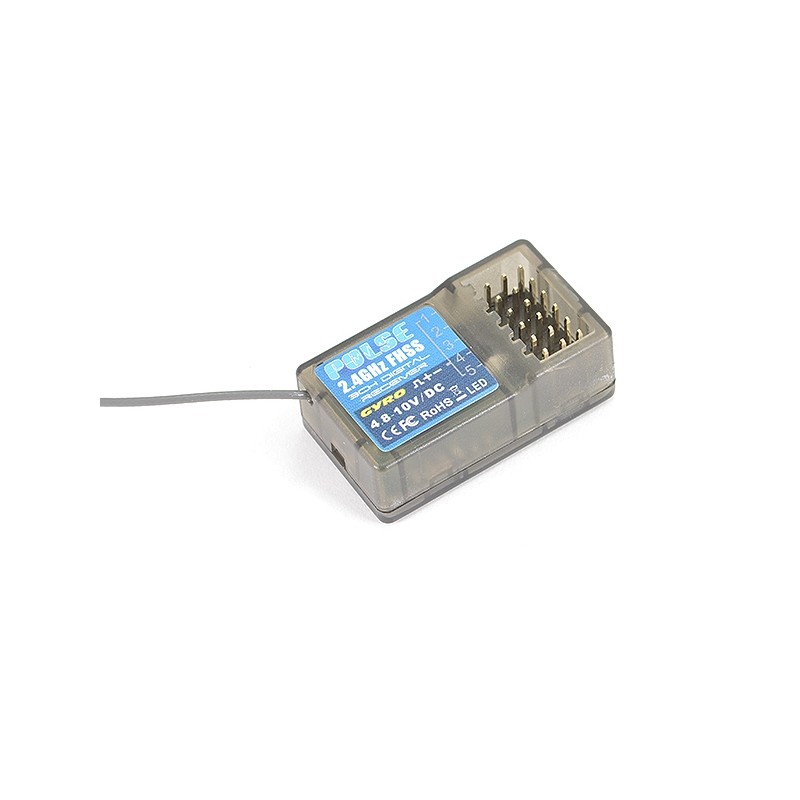 Pulse FHSS receiver with GYRO for EX6G 2.4Ghz 6Ch Etronix  ET1162G - 1