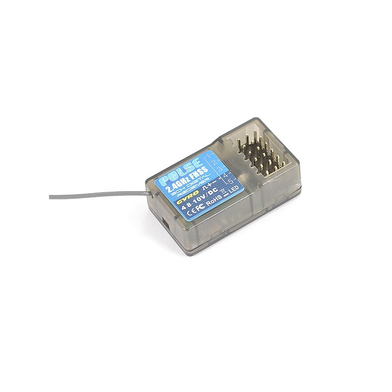 Récepteur Pulse FHSS avec GYRO pour EX6G 2.4Ghz 6Ch Etronix  ET1162G - 1