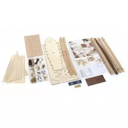Polaris 1/50 boat with Ochre wood construction kit OcCre 12007 - 14