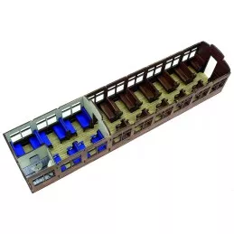 Passenger car ep. I, MZA, 1:32 Kit Construction Metal OcCre OcCre 56003 - 12