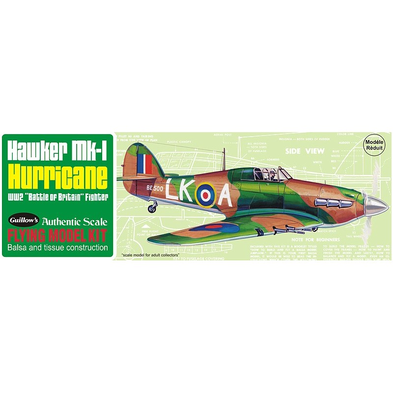 Hawker Hurricane MK-1 Guillow's Guillow's S0280506 - 1