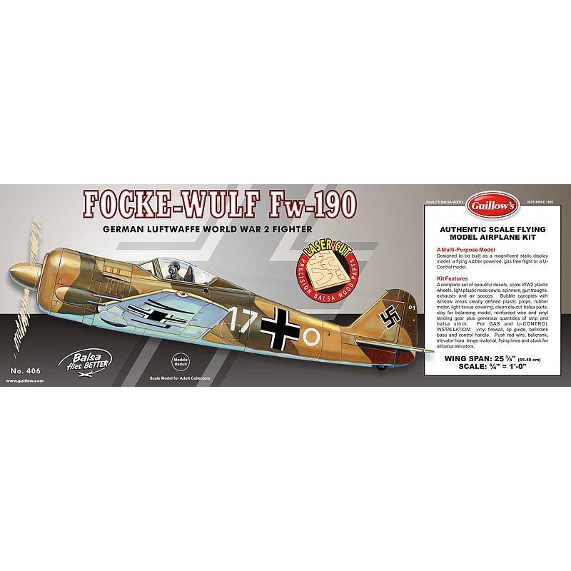Focke-Wulf Fw-190 Guillow's Guillow's S0280406 - 1