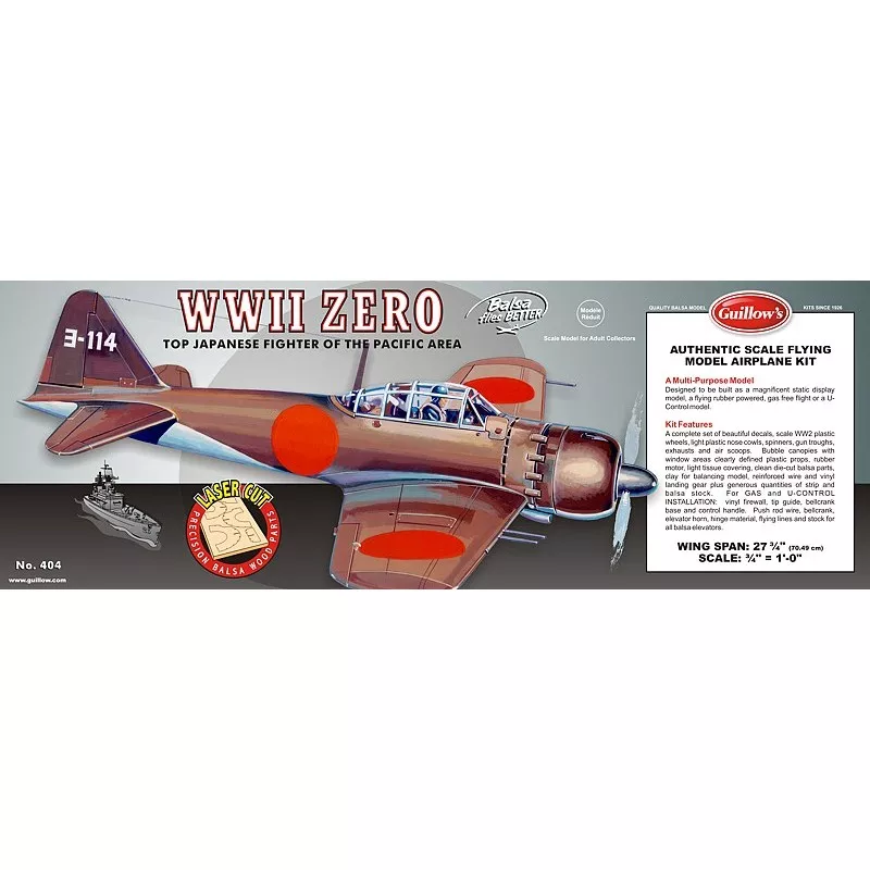Mitsubishi Zero Guillow's Guillow's S0280404 - 1