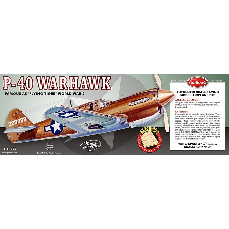 P-40 Warhawk Guillow's Guillow's S0280405 - 1