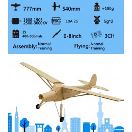 Fiesler Storch Fi156 0.77m R02 Kit balsa DW Hobby DW Hobby - Dancing Wings Hobby R0201 - 9