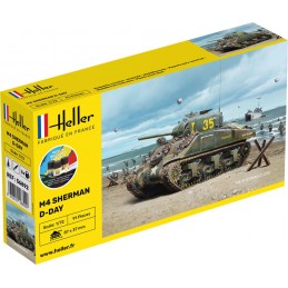 Sherman M4 D-Day 1/72 Heller + colle et peintures Heller 56892 - 1