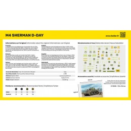 Sherman M4 D-Day 1/72 Heller + colle et peintures Heller 56892 - 3